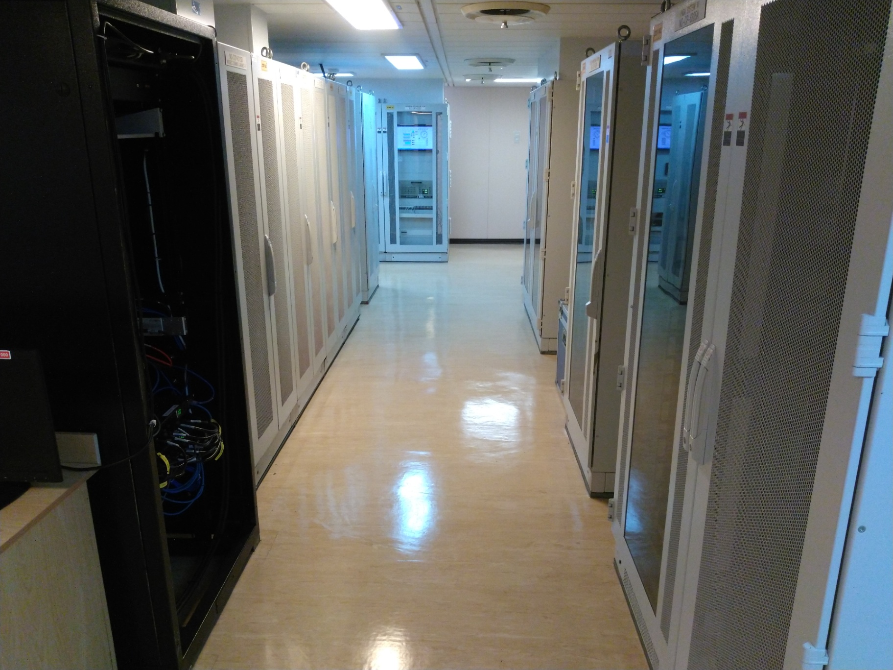 Electrical equipment room corridor